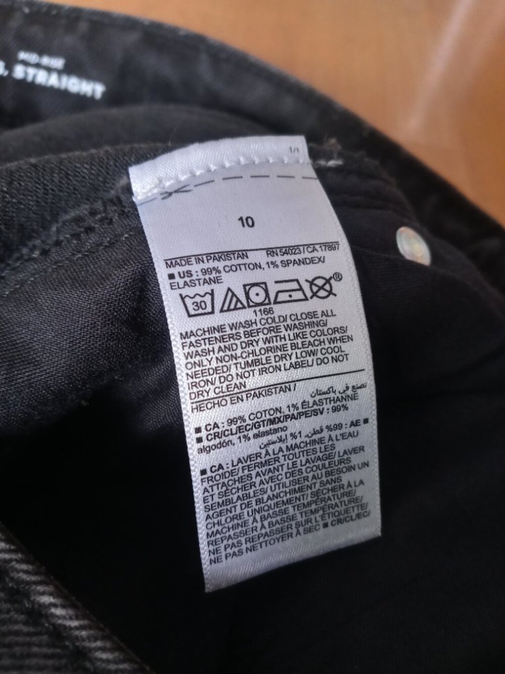 OLD NAVY mid rise OG straight jeans in galaxy (sz10) - Picture 4 of 15